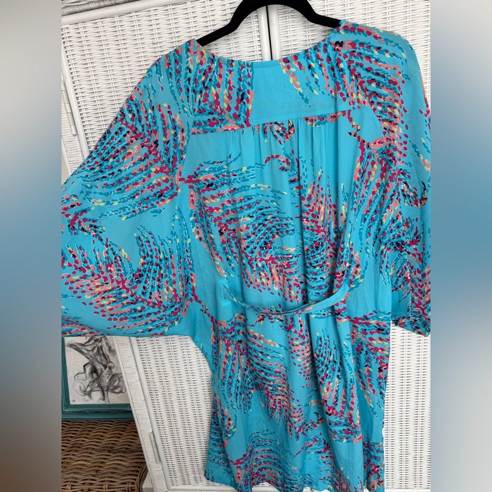Lilly Pulitzer Wilda Caftan Size L RARE PRINT! - Picture 5 of 6